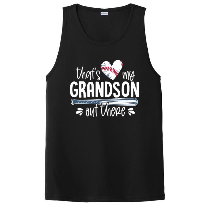 Baseball Gift for Grandparents That's My Grandson Out There PosiCharge Competitor Tank