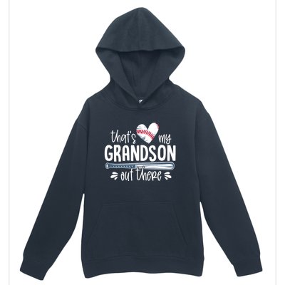 Baseball Gift for Grandparents That's My Grandson Out There Urban Pullover Hoodie