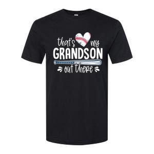 Baseball Gift for Grandparents That's My Grandson Out There Softstyle CVC T-Shirt