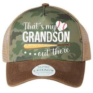 Baseball Grandma Funny Thats My Grandson Out There Baseball Legacy Tie Dye Trucker Hat