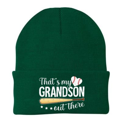 Baseball Grandma Funny Thats My Grandson Out There Baseball Knit Cap Winter Beanie