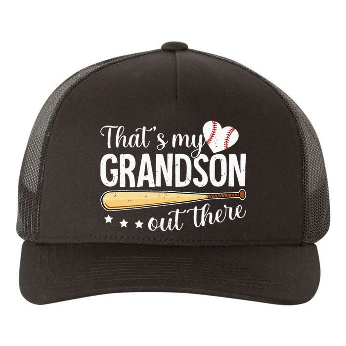 Baseball Grandma Funny Thats My Grandson Out There Baseball Yupoong Adult 5-Panel Trucker Hat