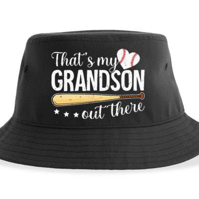 Baseball Grandma Funny Thats My Grandson Out There Baseball Sustainable Bucket Hat