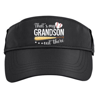 Baseball Grandma Funny Thats My Grandson Out There Baseball Adult Drive Performance Visor