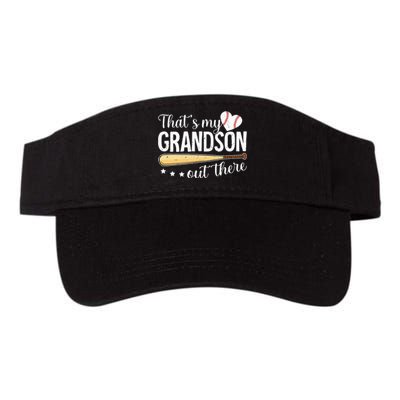 Baseball Grandma Funny Thats My Grandson Out There Baseball Valucap Bio-Washed Visor