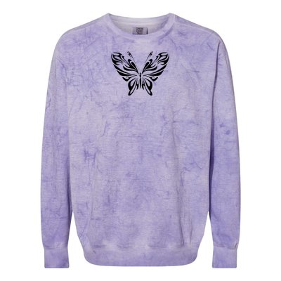 Butterfly Goth Fairy Grunge Graphic Symbol Colorblast Crewneck Sweatshirt