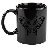 Butterfly Goth Fairy Grunge Graphic Symbol 11oz C Handle Ceramic Mug