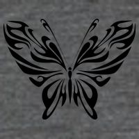 Butterfly Goth Fairy Grunge Graphic Symbol 7 Panel Mesh Trucker Snapback Hat