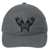 Butterfly Goth Fairy Grunge Graphic Symbol 7-Panel Snapback Hat