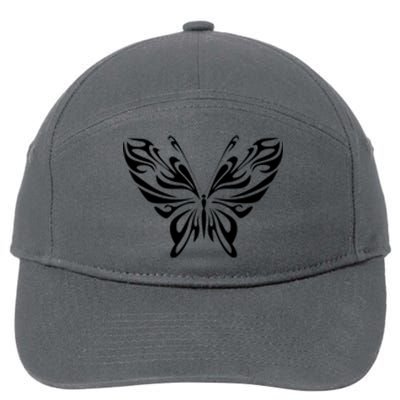 Butterfly Goth Fairy Grunge Graphic Symbol 7-Panel Snapback Hat