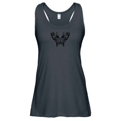 Butterfly Goth Fairy Grunge Graphic Symbol Ladies Essential Flowy Tank