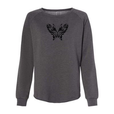 Butterfly Goth Fairy Grunge Graphic Symbol Womens California Wash Sweatshirt