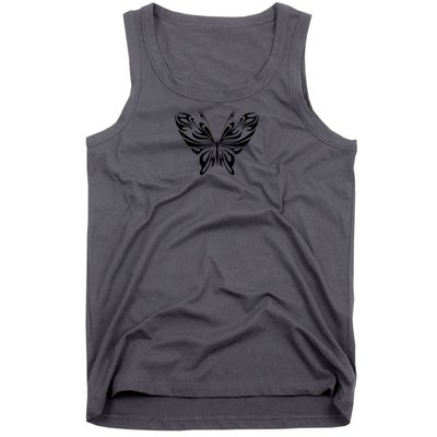 Butterfly Goth Fairy Grunge Graphic Symbol Tank Top