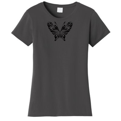 Butterfly Goth Fairy Grunge Graphic Symbol Women's T-Shirt