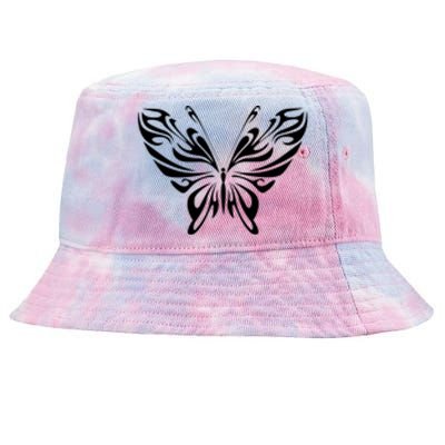 Butterfly Goth Fairy Grunge Graphic Symbol Tie-Dyed Bucket Hat