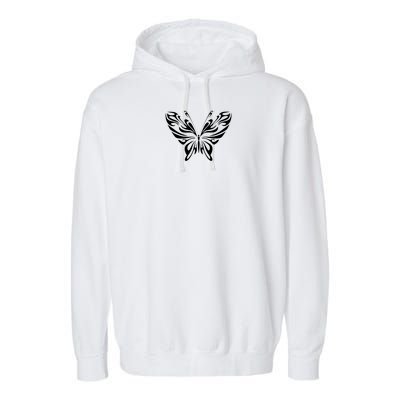 Butterfly Goth Fairy Grunge Graphic Symbol Garment-Dyed Fleece Hoodie