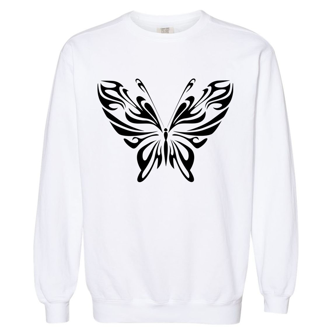 Butterfly Goth Fairy Grunge Graphic Symbol Garment-Dyed Sweatshirt