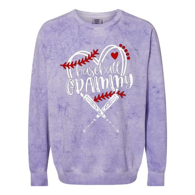 Baseball Grammy Funny Baseball Family Matching Colorblast Crewneck Sweatshirt