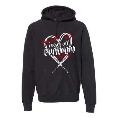 Baseball Grammy Funny Baseball Family Matching Premium Hoodie