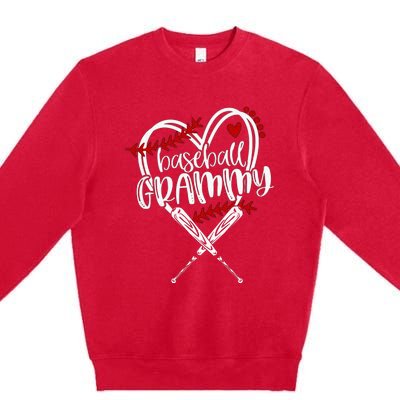 Baseball Grammy Funny Baseball Family Matching Premium Crewneck Sweatshirt