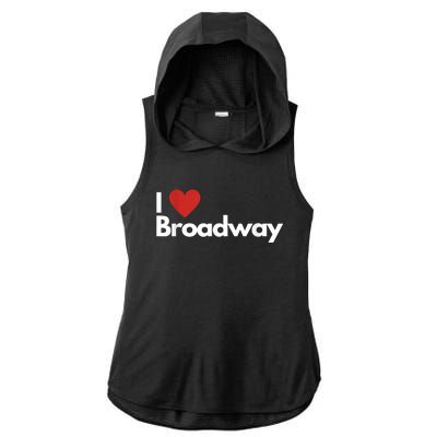 Best Gift For Broadway Lovers Ladies PosiCharge Tri-Blend Wicking Draft Hoodie Tank