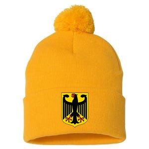 Badge Germany Flag Cool German Pom Pom 12in Knit Beanie