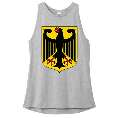 Badge Germany Flag Cool German Ladies PosiCharge Tri-Blend Wicking Tank