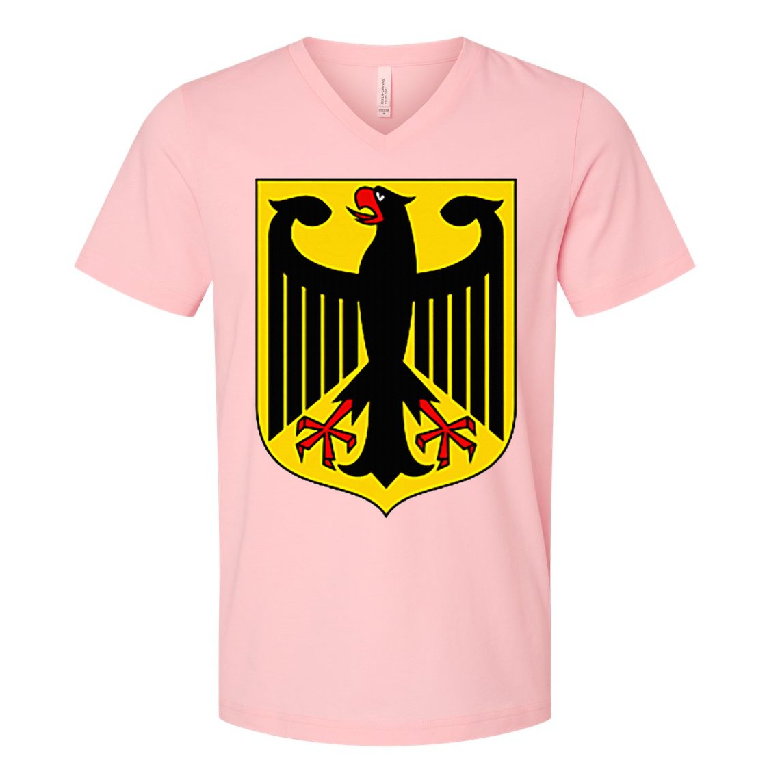 Badge Germany Flag Cool German V-Neck T-Shirt