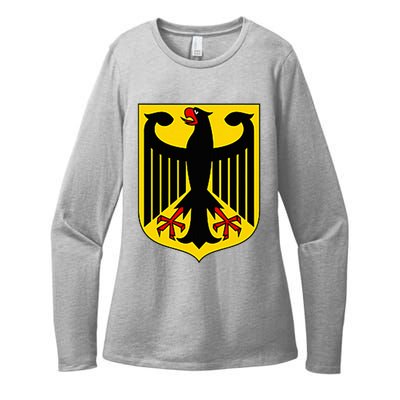 Badge Germany Flag Cool German Womens CVC Long Sleeve Shirt