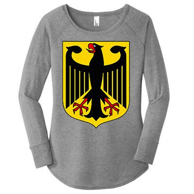 Badge Germany Flag Cool German Women's Perfect Tri Tunic Long Sleeve Shirt