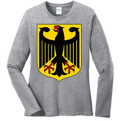 Badge Germany Flag Cool German Ladies Long Sleeve Shirt