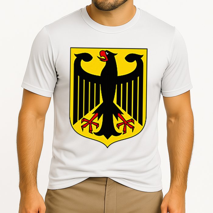 Badge Germany Flag Cool German Cooling Performance Crew T-Shirt