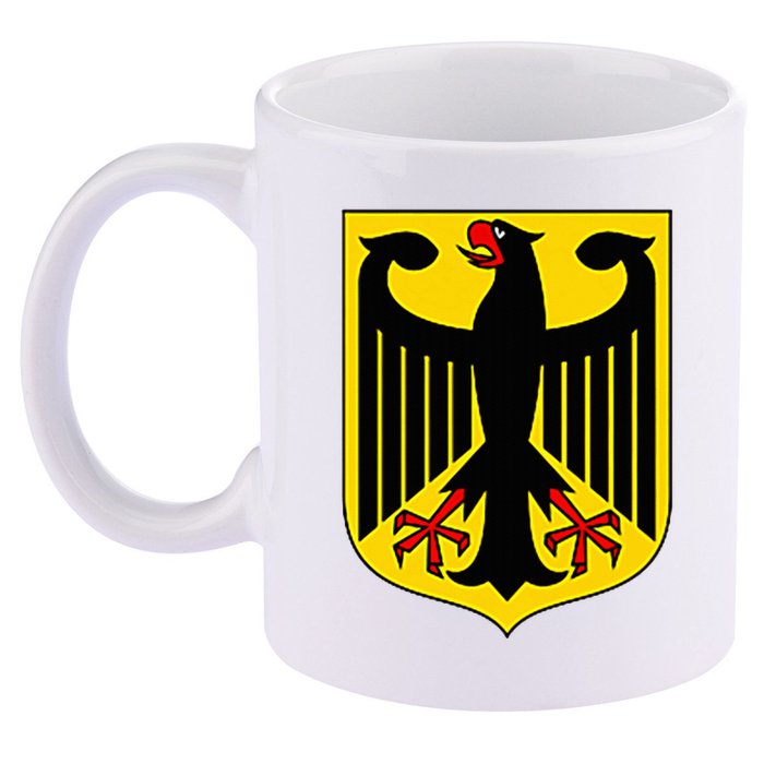 Badge Germany Flag Cool German 11oz C Handle Ceramic Mug