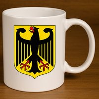 Badge Germany Flag Cool German 11oz C Handle Ceramic Mug