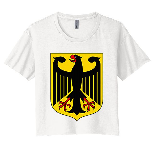 Badge Germany Flag Cool German Crop Top