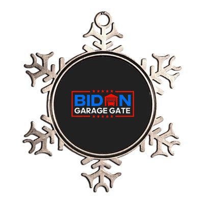 Biden Garage Funny Anti Biden - Garage Gate Political Humor  Metallic Star Ornament