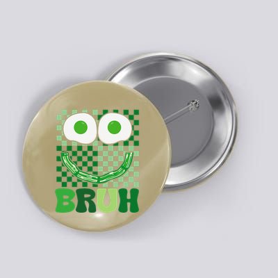 Bruh Green Face Eggs And Bacon Ham Breakfast St PatrickS Button