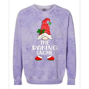 Baking Gnome Funny Matching Family Christmas Pajama Colorblast Crewneck Sweatshirt