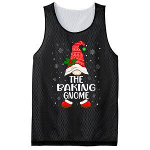 Baking Gnome Funny Matching Family Christmas Pajama Mesh Reversible Basketball Jersey Tank