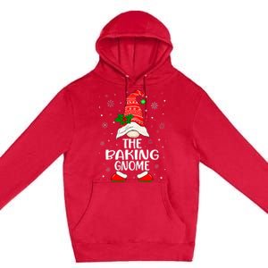 Baking Gnome Funny Matching Family Christmas Pajama Premium Pullover Hoodie