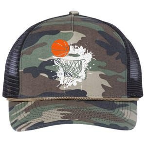 Basketball Gift For Coach Player Baller Retro Rope Trucker Hat Cap