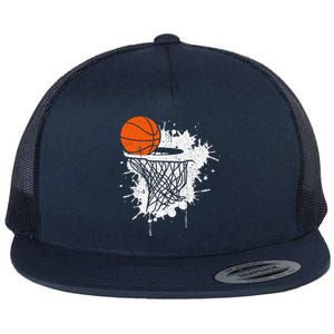 Basketball Gift For Coach Player Baller Flat Bill Trucker Hat