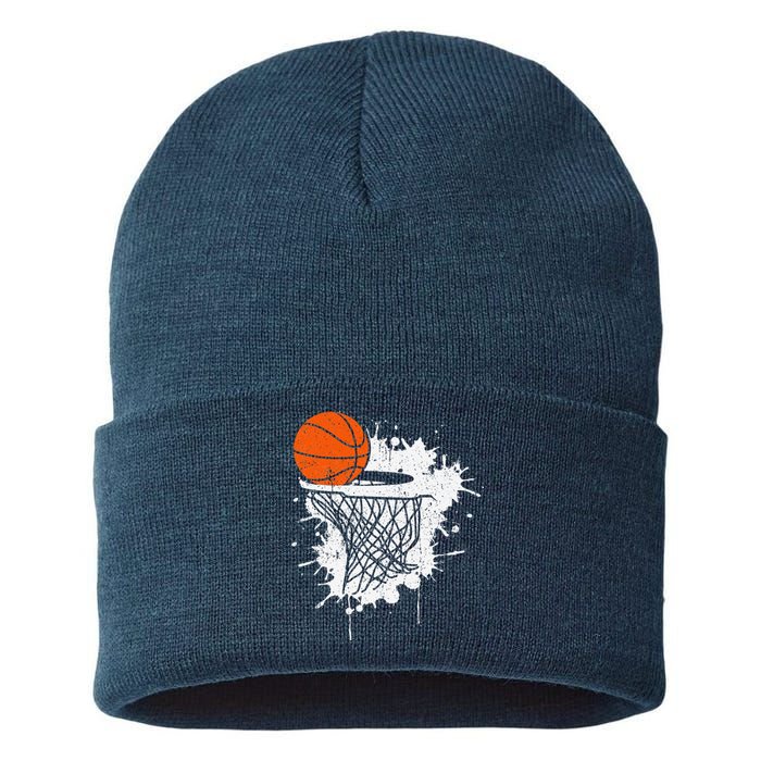 Basketball Gift For Coach Player Baller Sustainable Knit Beanie