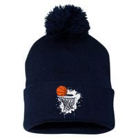 Basketball Gift For Coach Player Baller Pom Pom 12in Knit Beanie