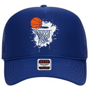 Basketball Gift For Coach Player Baller High Crown Mesh Back Trucker Hat