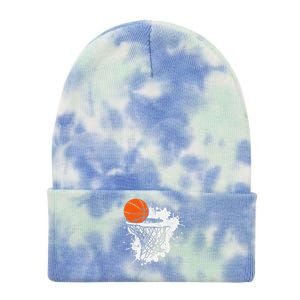 Basketball Gift For Coach Player Baller Tie Dye 12in Knit Beanie