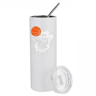 Basketball Gift For Coach Player Baller Stainless Steel Tumbler