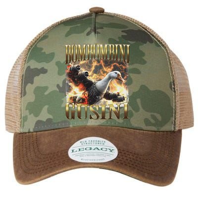 Bombombini Gusini Funny Italian Brainrot Meme Bootleg Legacy Tie Dye Trucker Hat
