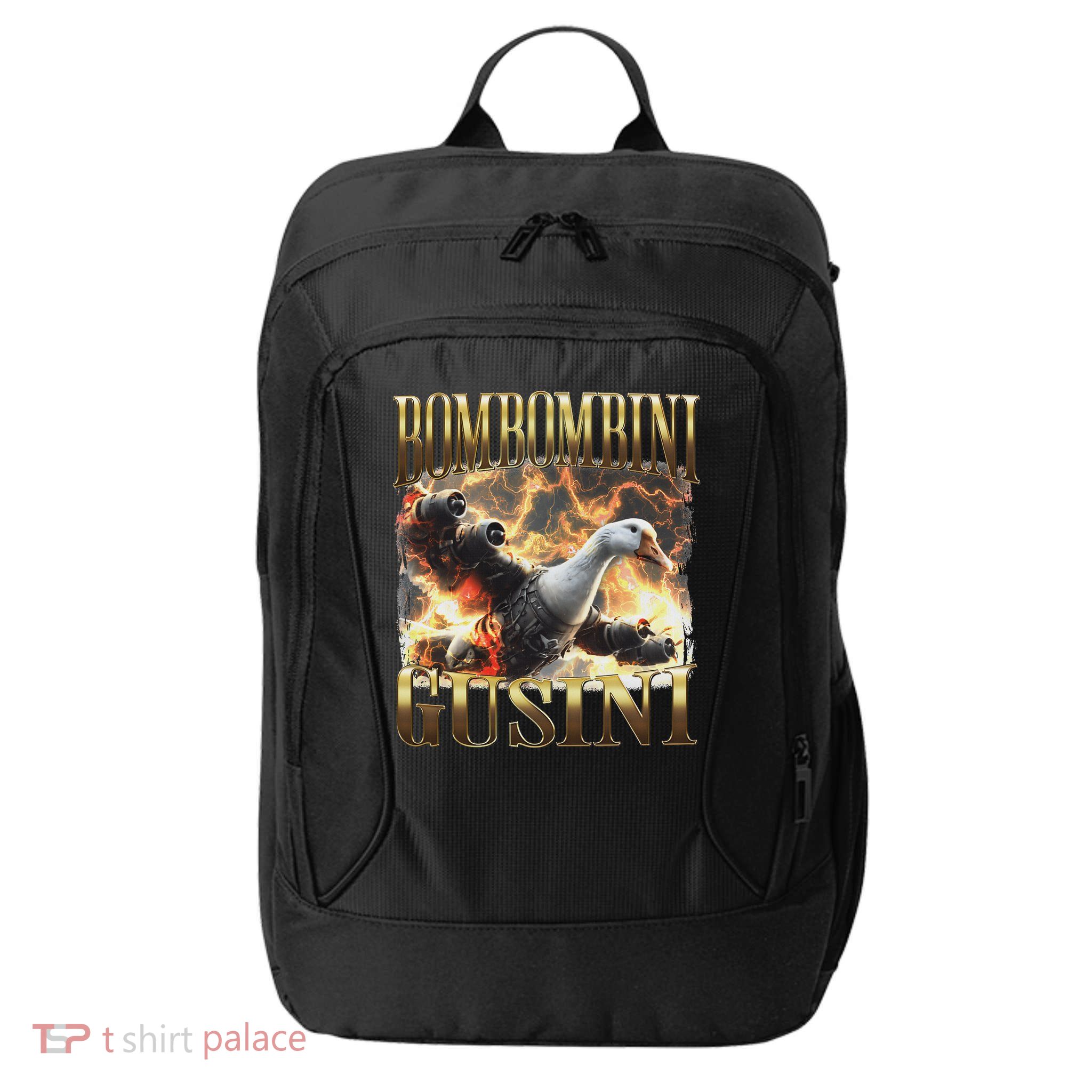 Bombombini Gusini Funny Italian Brainrot Meme Bootleg City Backpack
