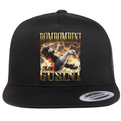 Bombombini Gusini Funny Italian Brainrot Meme Bootleg Flatbill Hat